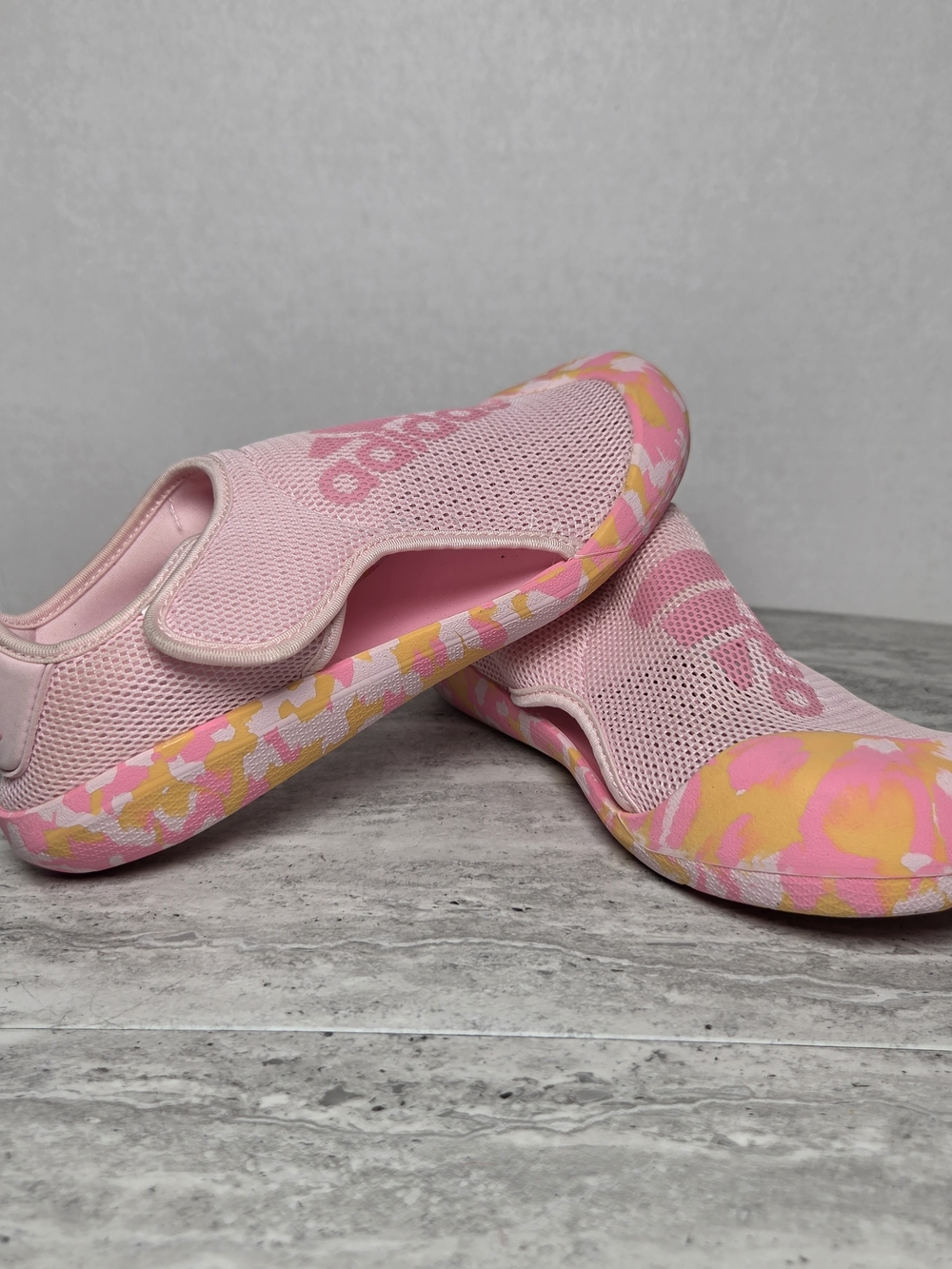 adidas Kids Pink Slip-On Athletic Shoes